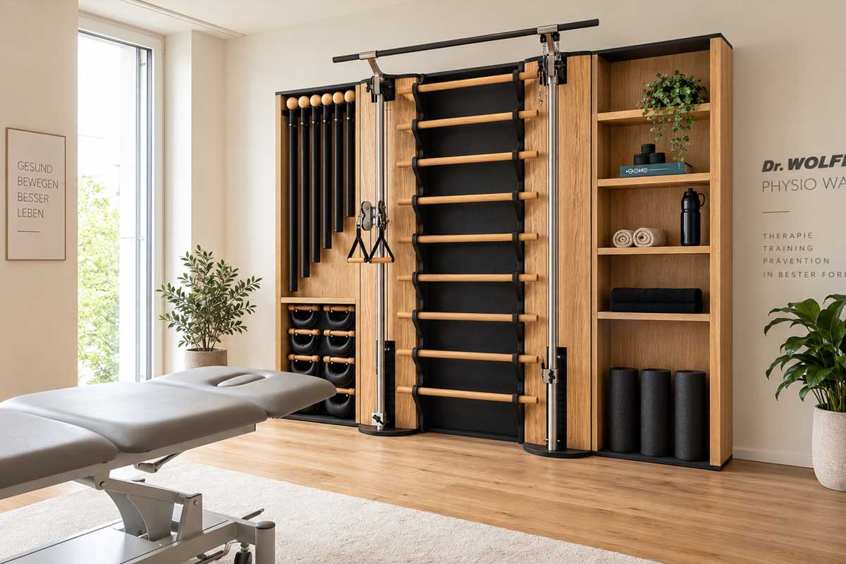 Dr. WOLFF PHYSIO WALL: Aktive Therapie direkt im Behandlungsraum
